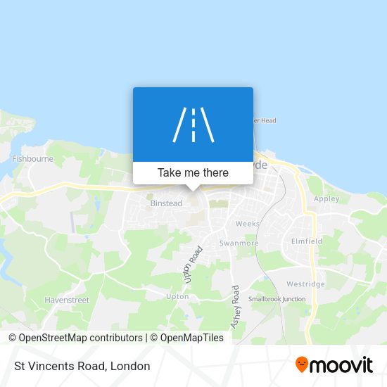 St Vincents Road map