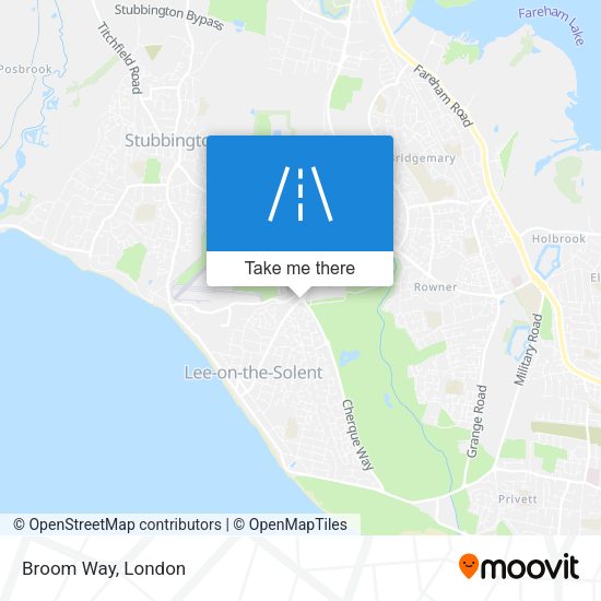 Broom Way map