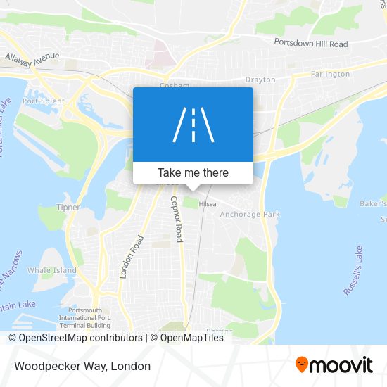 Woodpecker Way map