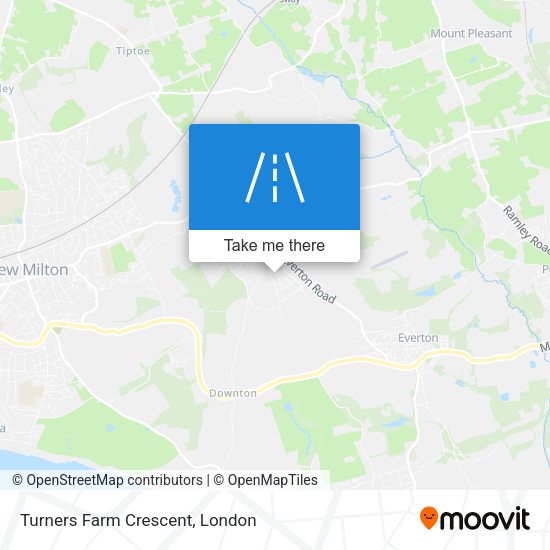 Turners Farm Crescent map