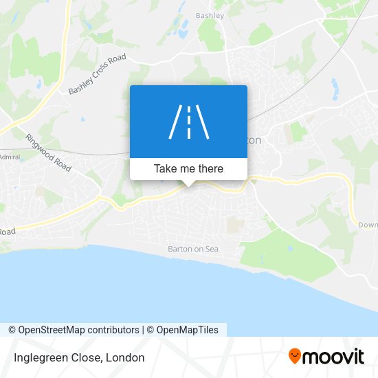 Inglegreen Close map