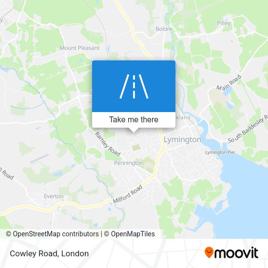 Cowley Road map