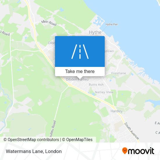 Watermans Lane map