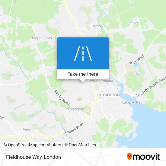 Fieldhouse Way map