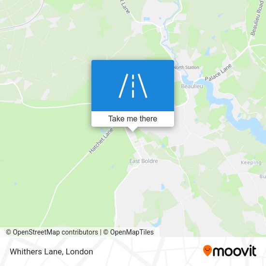 Whithers Lane map