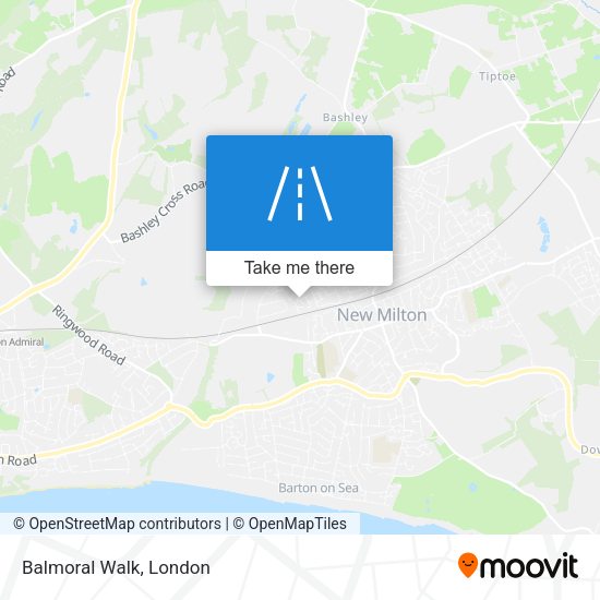 Balmoral Walk map