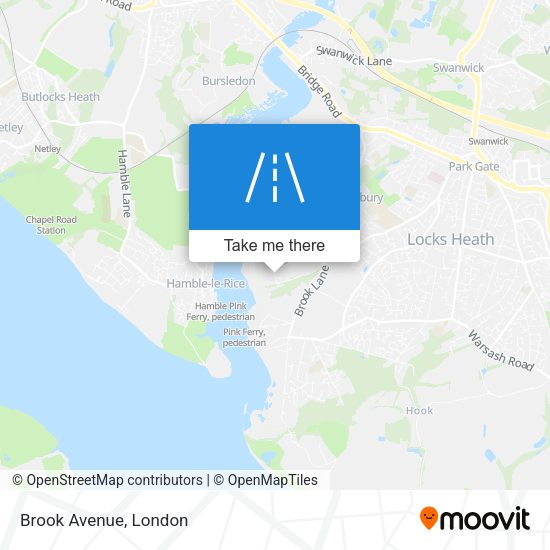 Brook Avenue map