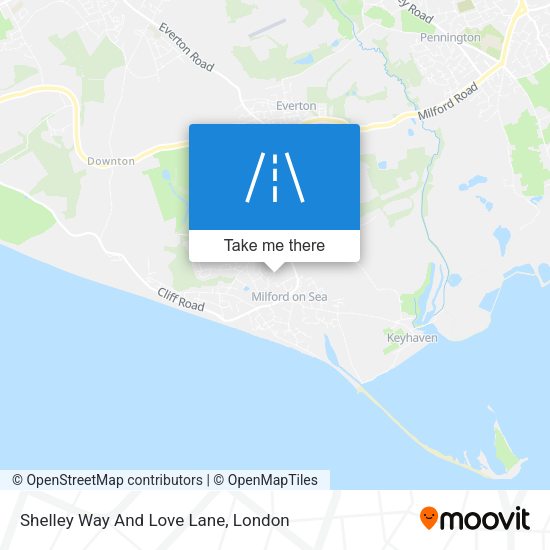 Shelley Way And Love Lane map