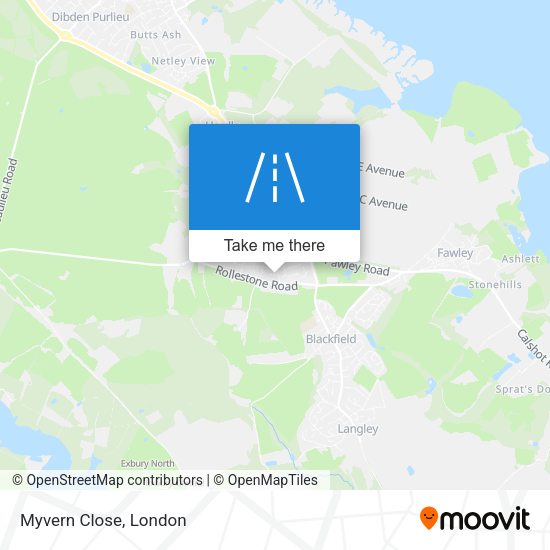 Myvern Close map