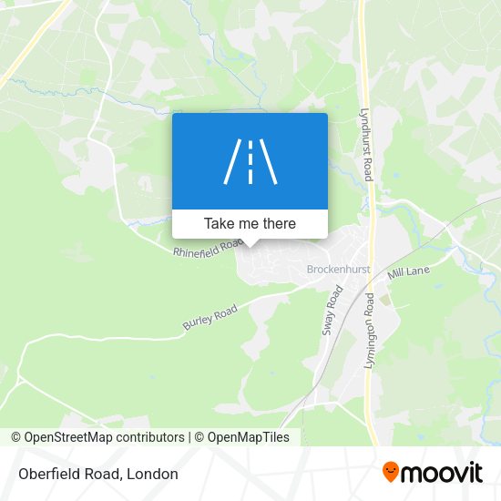 Oberfield Road map
