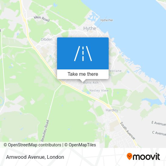 Arnwood Avenue map