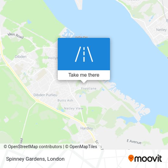 Spinney Gardens map