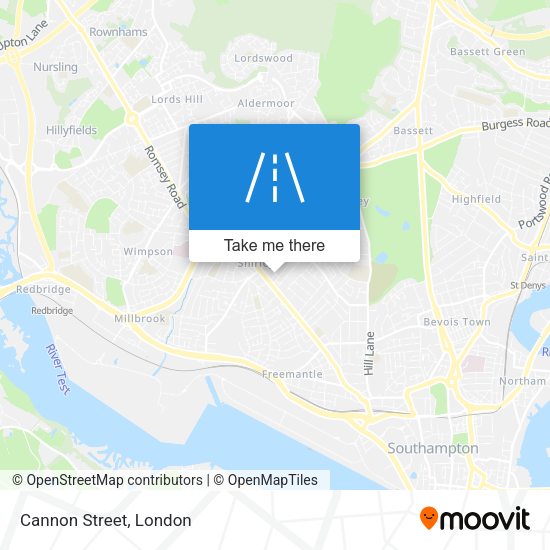 Cannon Street map