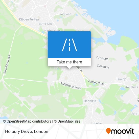 Holbury Drove map