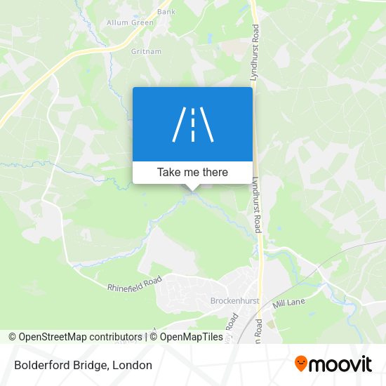 Bolderford Bridge map