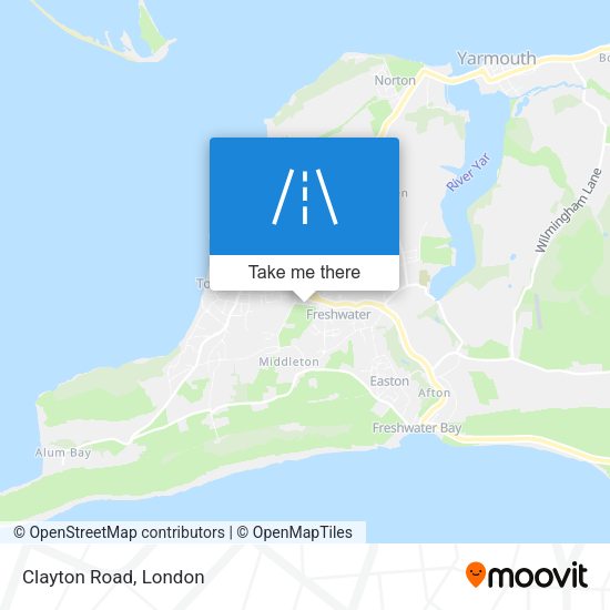 Clayton Road map