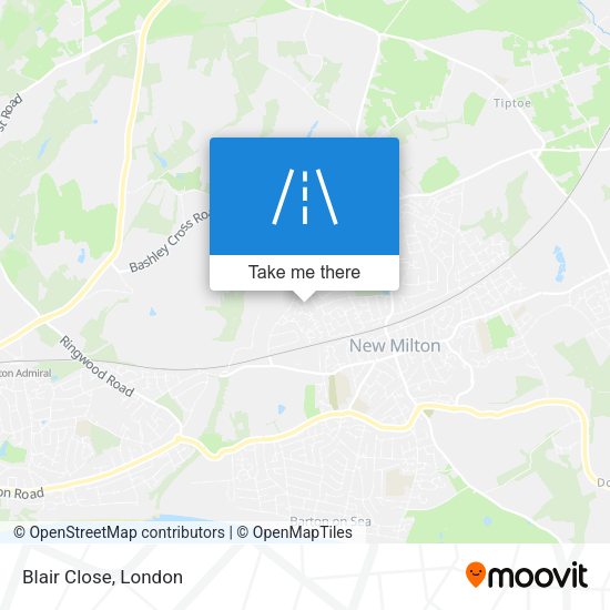 Blair Close map