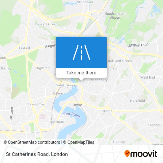 St Catherines Road map