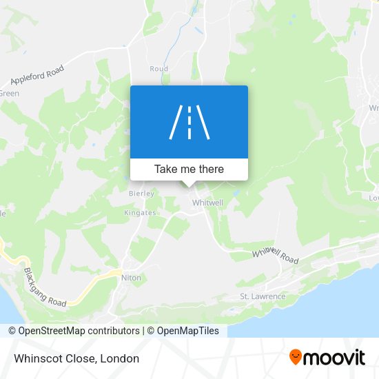 Whinscot Close map