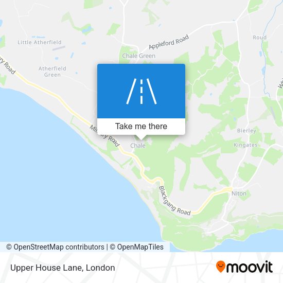 Upper House Lane map