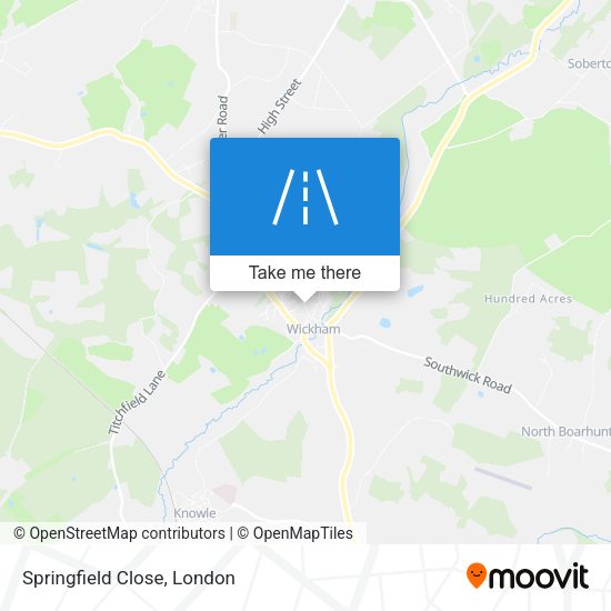 Springfield Close map