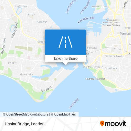 Haslar Bridge map