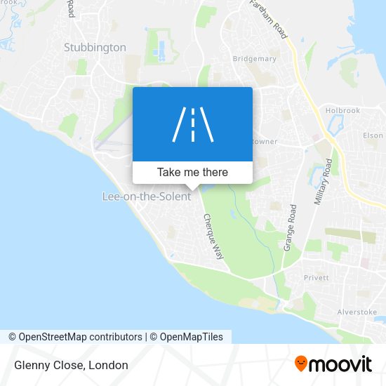 Glenny Close map