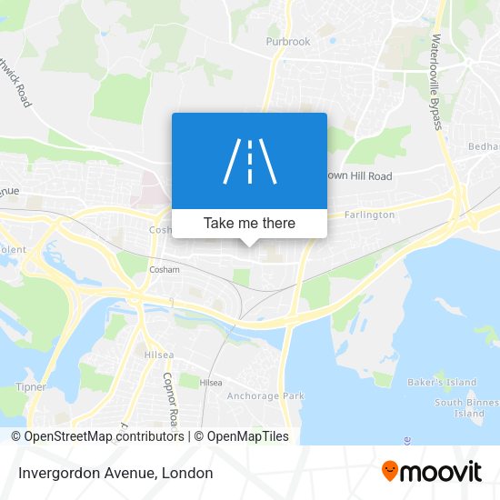 Invergordon Avenue map