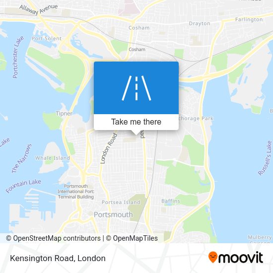 Kensington Road map