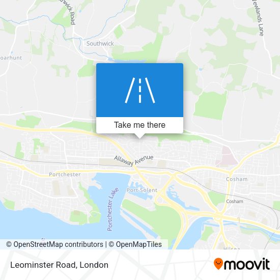 Leominster Road map
