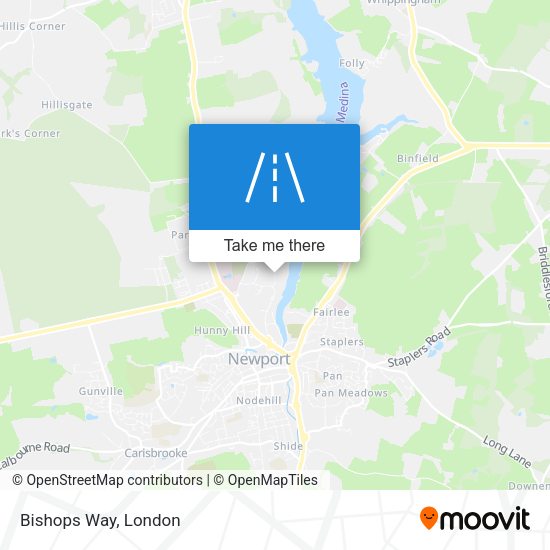 Bishops Way map
