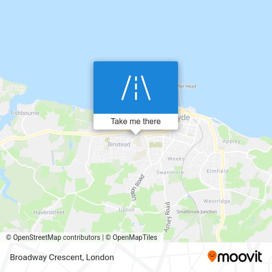 Broadway Crescent map