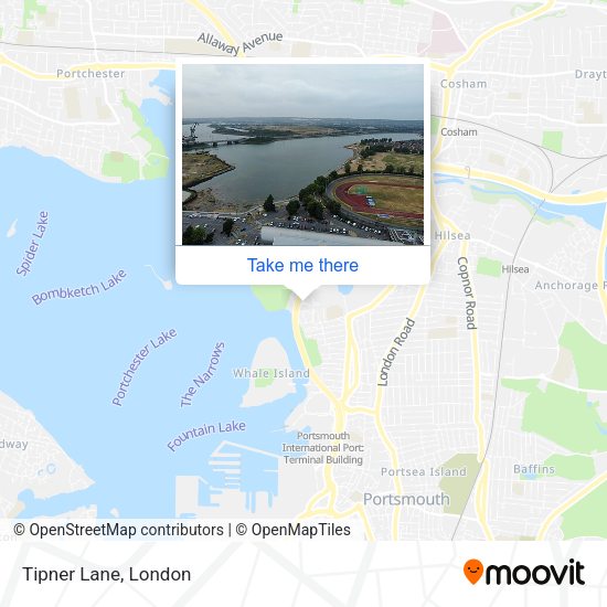 Tipner Lane map