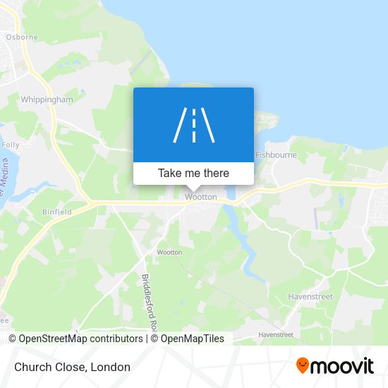 Church Close map