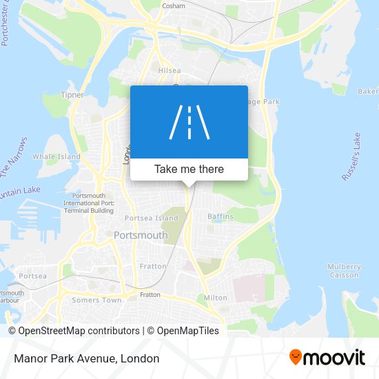 Manor Park Avenue map