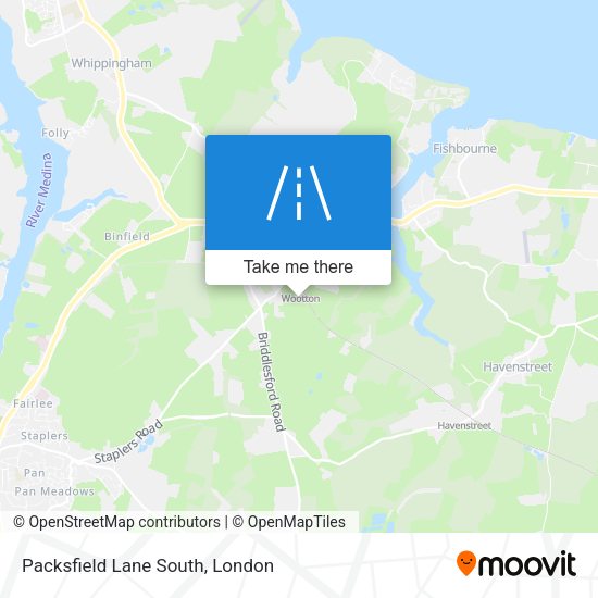 Packsfield Lane South map