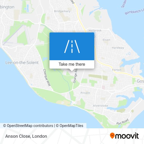 Anson Close map