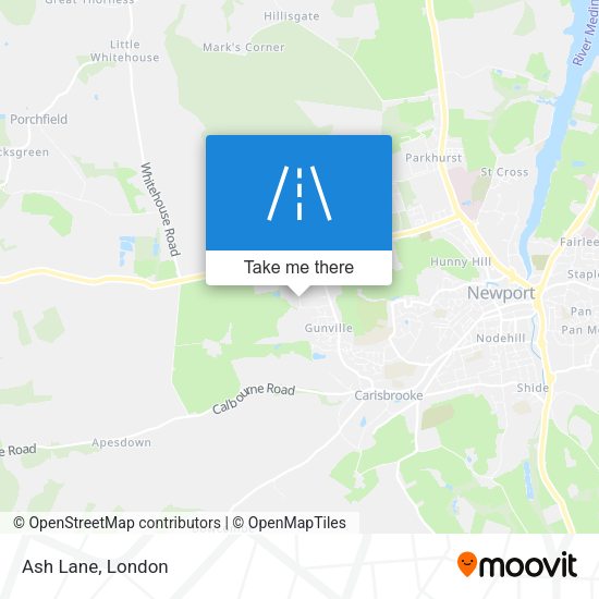 Ash Lane map