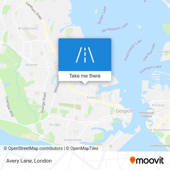 Avery Lane map