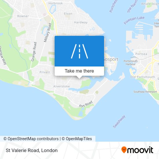 St Valerie Road map