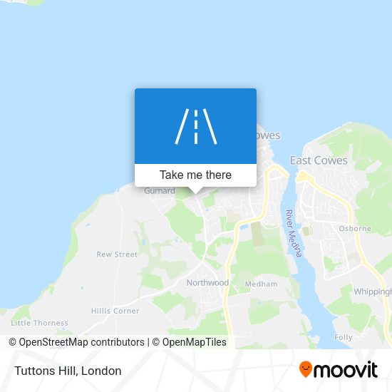 Tuttons Hill map