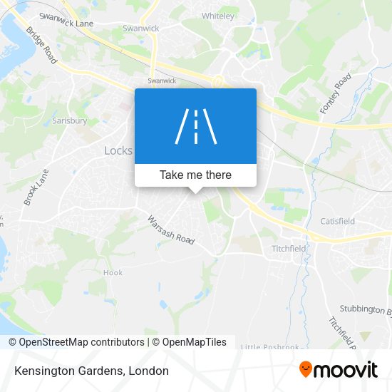 Kensington Gardens map