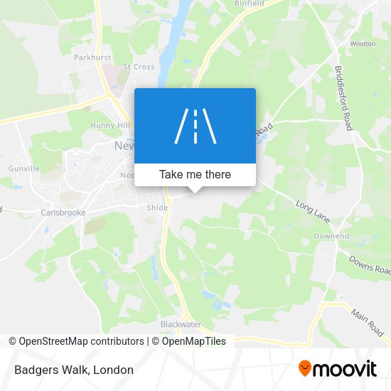 Badgers Walk map