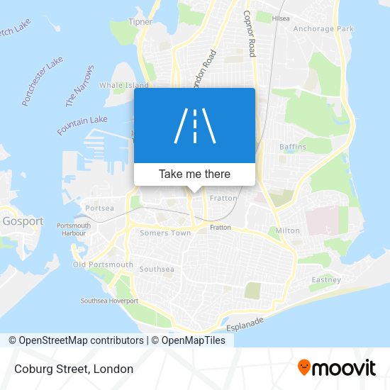 Coburg Street map