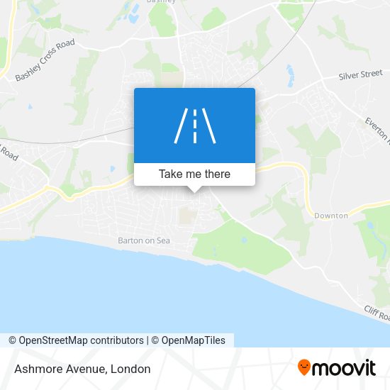 Ashmore Avenue map