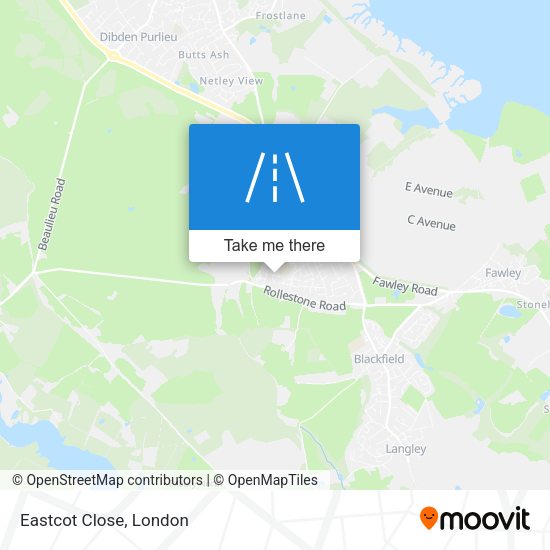Eastcot Close map