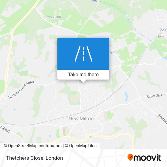 Thetchers Close map