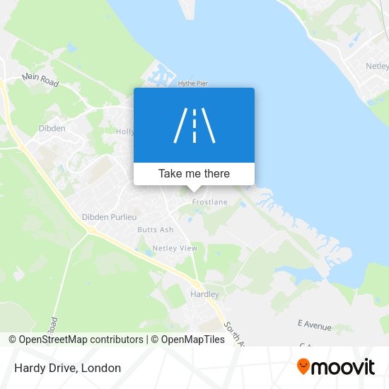 Hardy Drive map