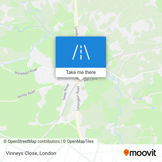 Vinneys Close map