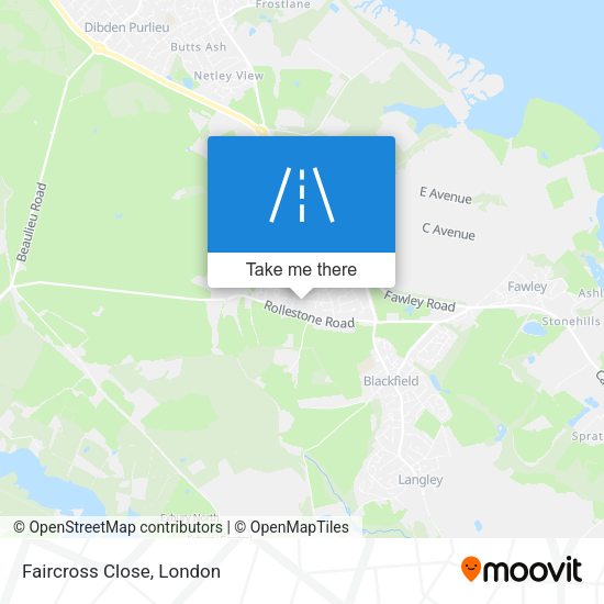 Faircross Close map